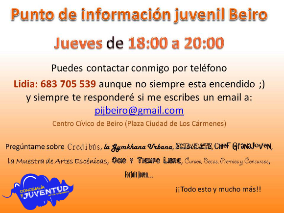 ©Ayto.Granada: Enredate: Punto Informacion Joven Beiro